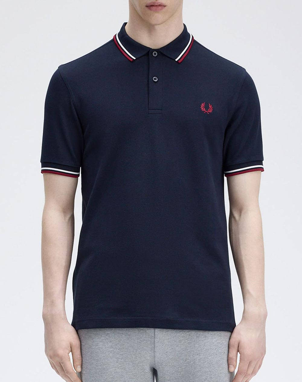 FRED PERRY ΜΠΛΟΥΖΕΣ FRED PERRY M3600-T55 MidnightBlue