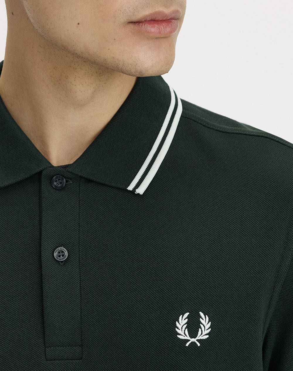 Fred Perry Μπλούζες M3636-T50 Darkgreen ανδρικά ρούχα μπλούζες Polo Politikos Shop Πολιτικός