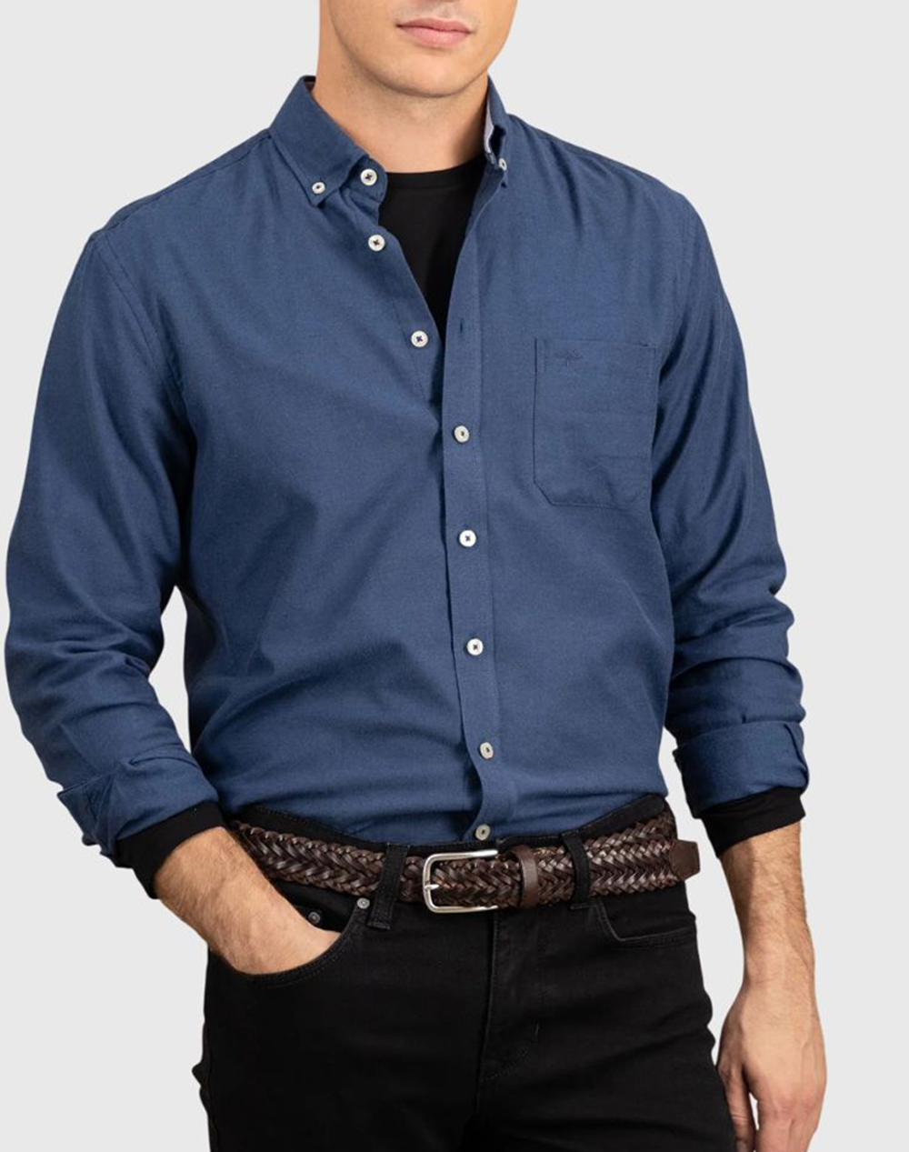 FYNCH-HATTON FYNCH-HATTON SHIRTS 1510 8280-685 NavyBlue