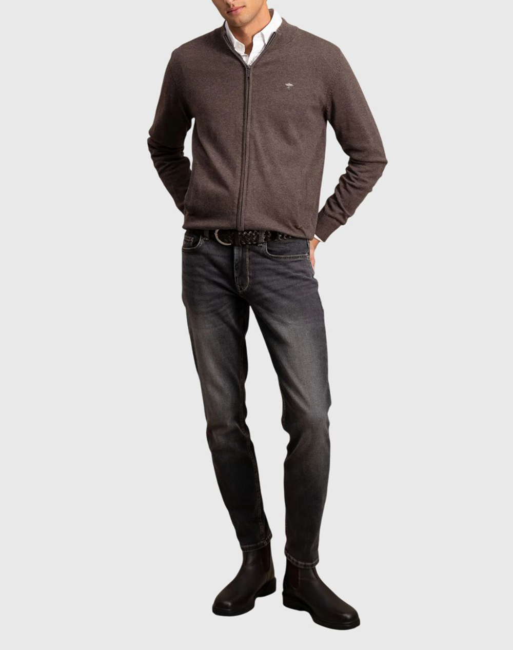 FYNCH-HATTON KNITWEAR SFPK 212-860 Brown φωτογραφία