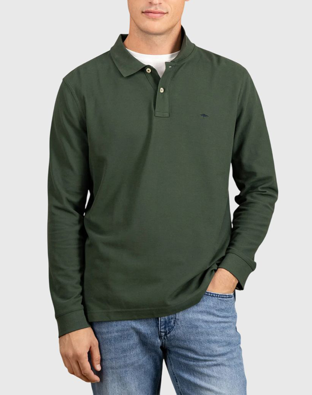 FYNCH-HATTON POLOS 1514 1701-737 DarkGreen