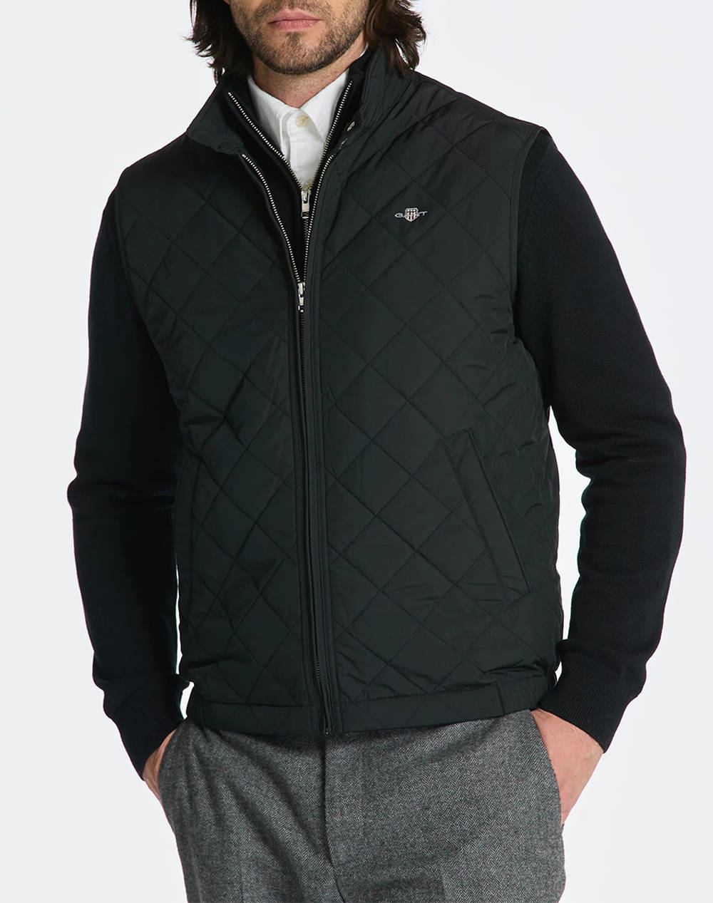 GANT GANT ΜΠΟΥΦΑΝ ΧΜ QUILTED WINDCHEATER VEST 3G7006341-5 Black