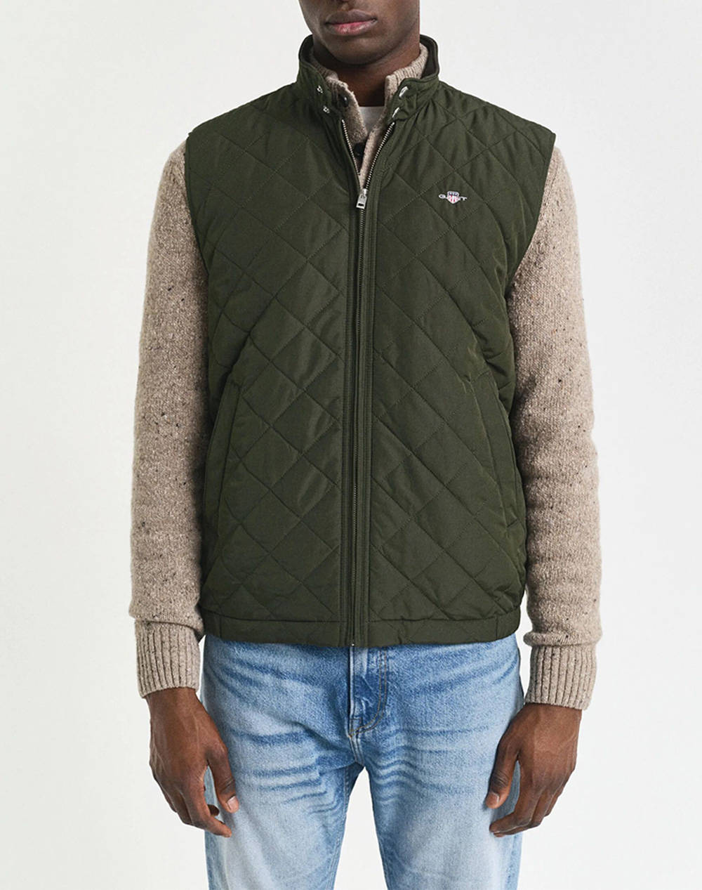 GANT ΜΠΟΥΦΑΝ ΧΜ QUILTED WINDCHEATER VEST 3G7006341-368 Khaki