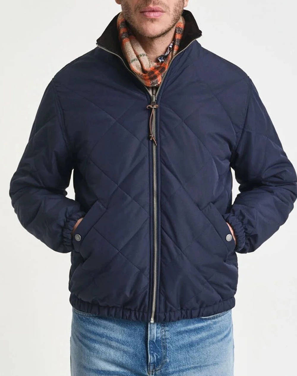GANT ΜΠΟΥΦΑΝ REVERSIBLE STAND-UP COLLAR JACKET 3G7006544-433 NavyBlue