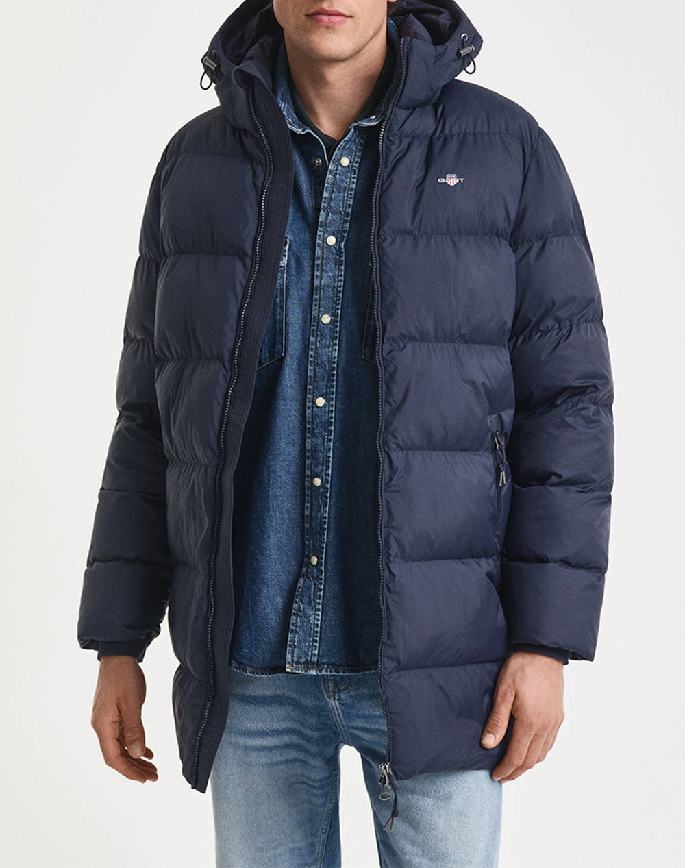 GANT ΜΠΟΥΦΑΝ ACTIVE CLOUD MID LENGTH JKT 3G7006535-433 DarkBlue