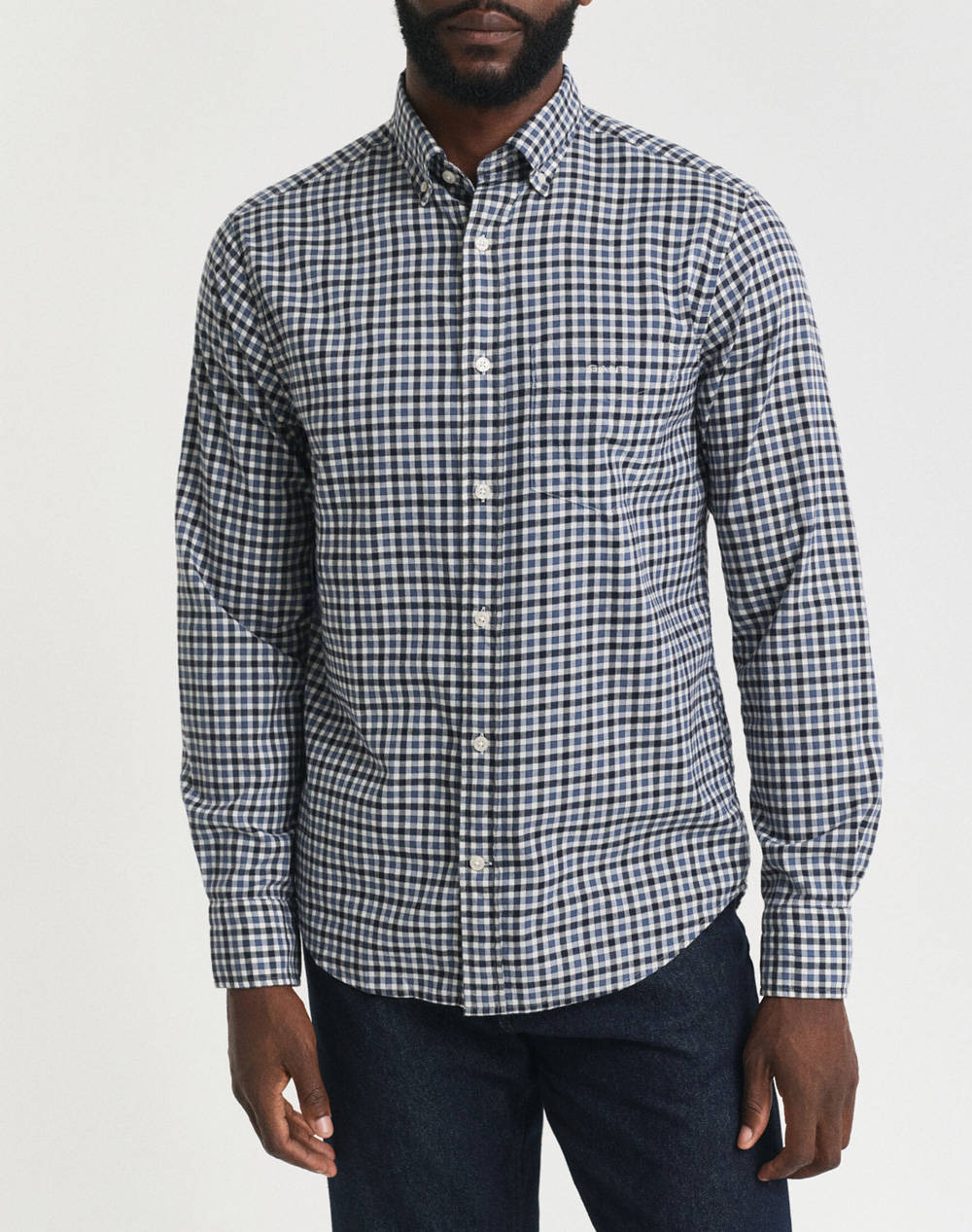 GANT ΠΟΥΚΑΜΙΣΟ ΜΜ REG TWILL GINGHAM SHIRT 3G3250233-472 Blue