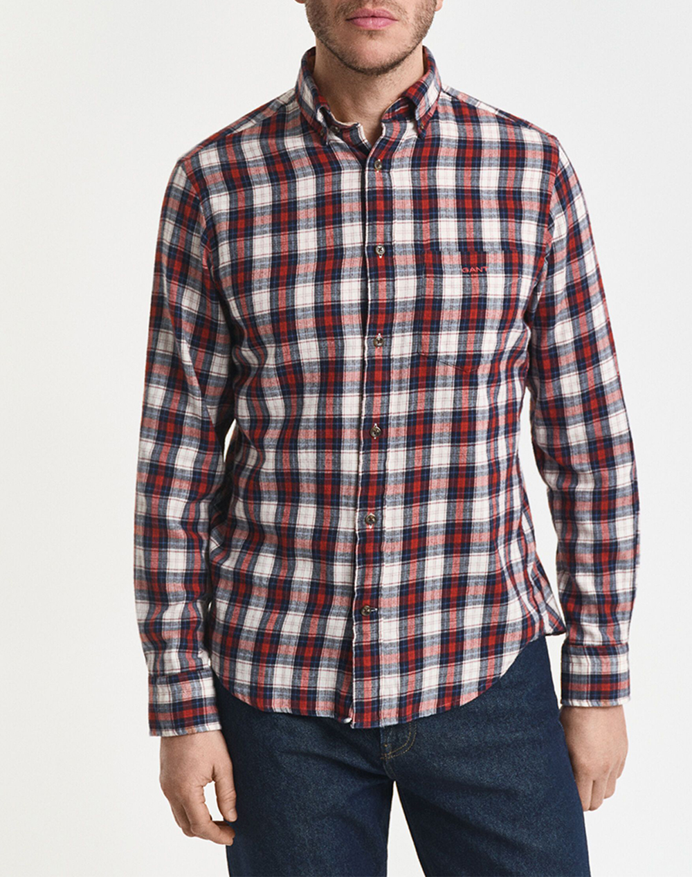 GANT ΠΟΥΚΑΜΙΣΟ ΜΜ REG WINDBLOWN FLANNEL CHECK SHIRT 3G3250242-623 Red
