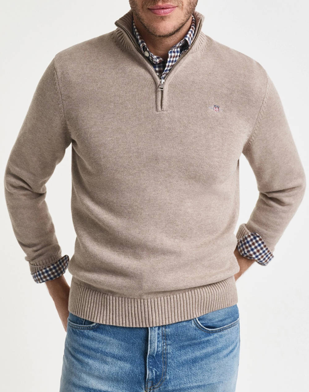 GANT ΠΟΥΛΟΒΕΡ ΜΜ CASUAL COTTON HALF ZIP 3G8030170-295 Mixed