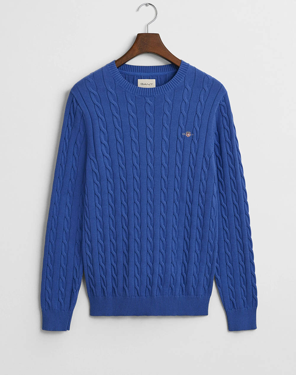 GANT ΠΟΥΛΟΒΕΡ ΜΜ COTTON CABLE C-NECK 3G8050601-407 Blue