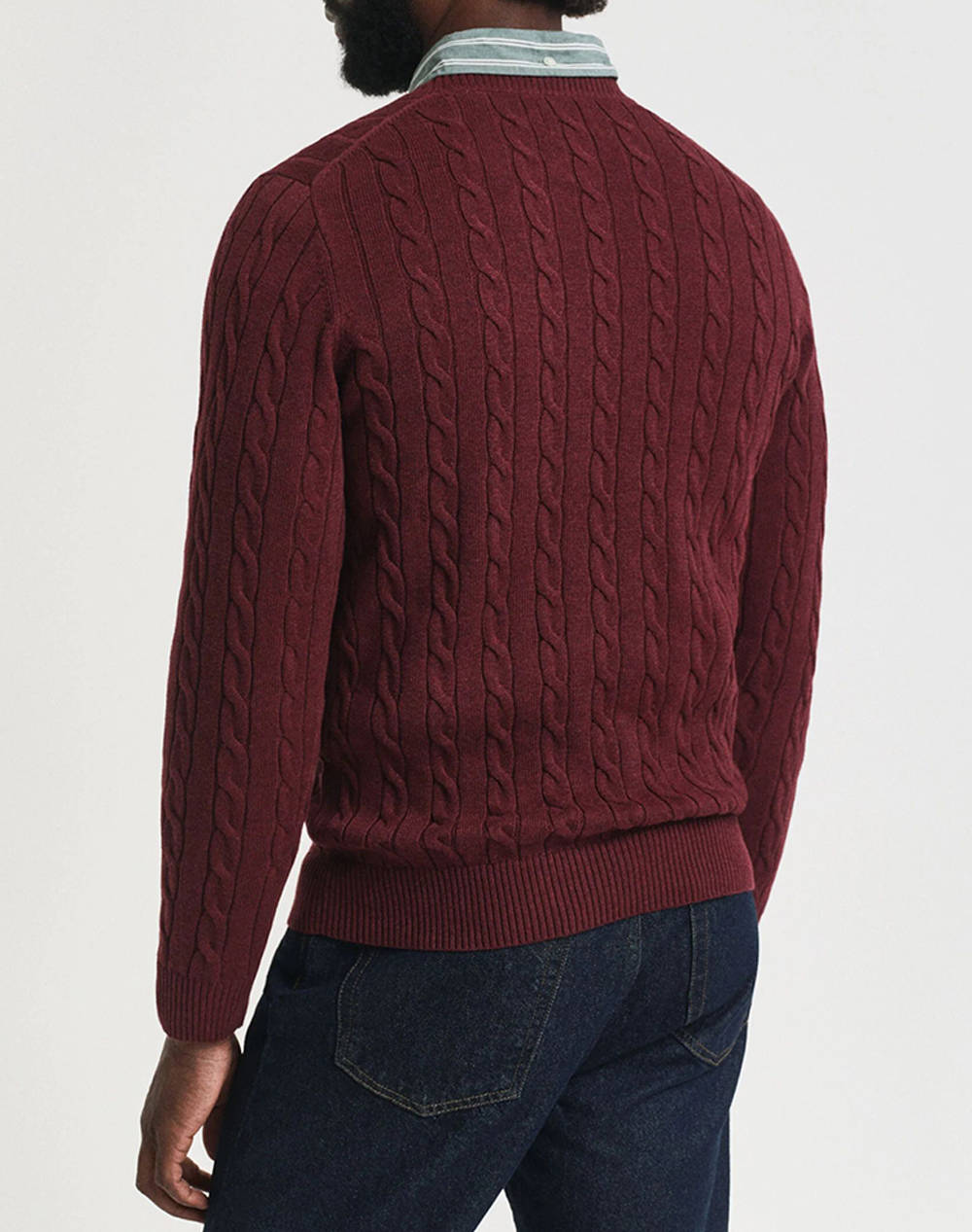 GANT ΠΟΥΛΟΒΕΡ ΜΜ COTTON CABLE C-NECK 3G8050601-677 RedWine φωτογραφία