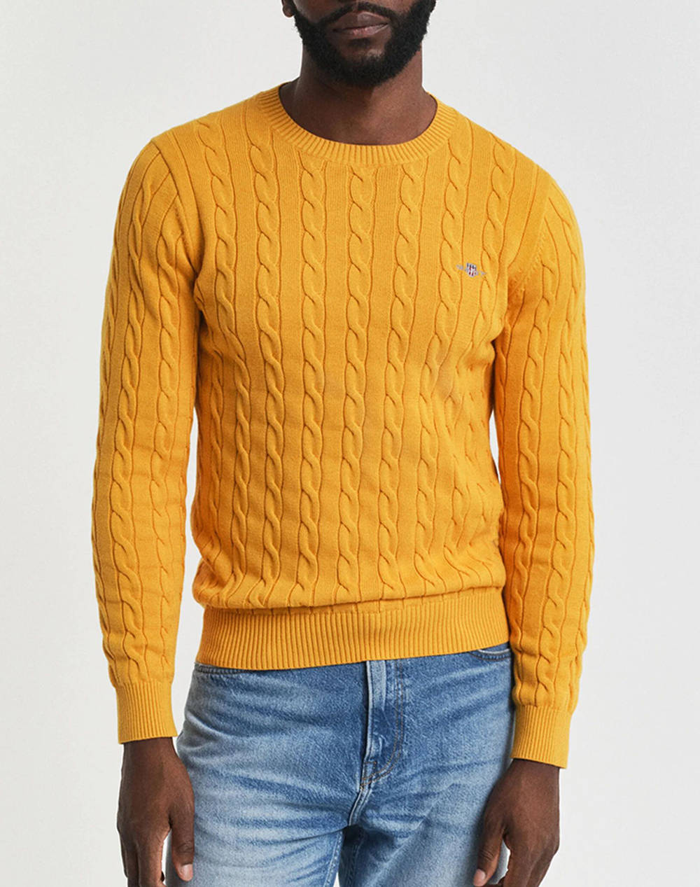 GANT ΠΟΥΛΟΒΕΡ ΜΜ COTTON CABLE C-NECK 3G8050601-751 Yellow