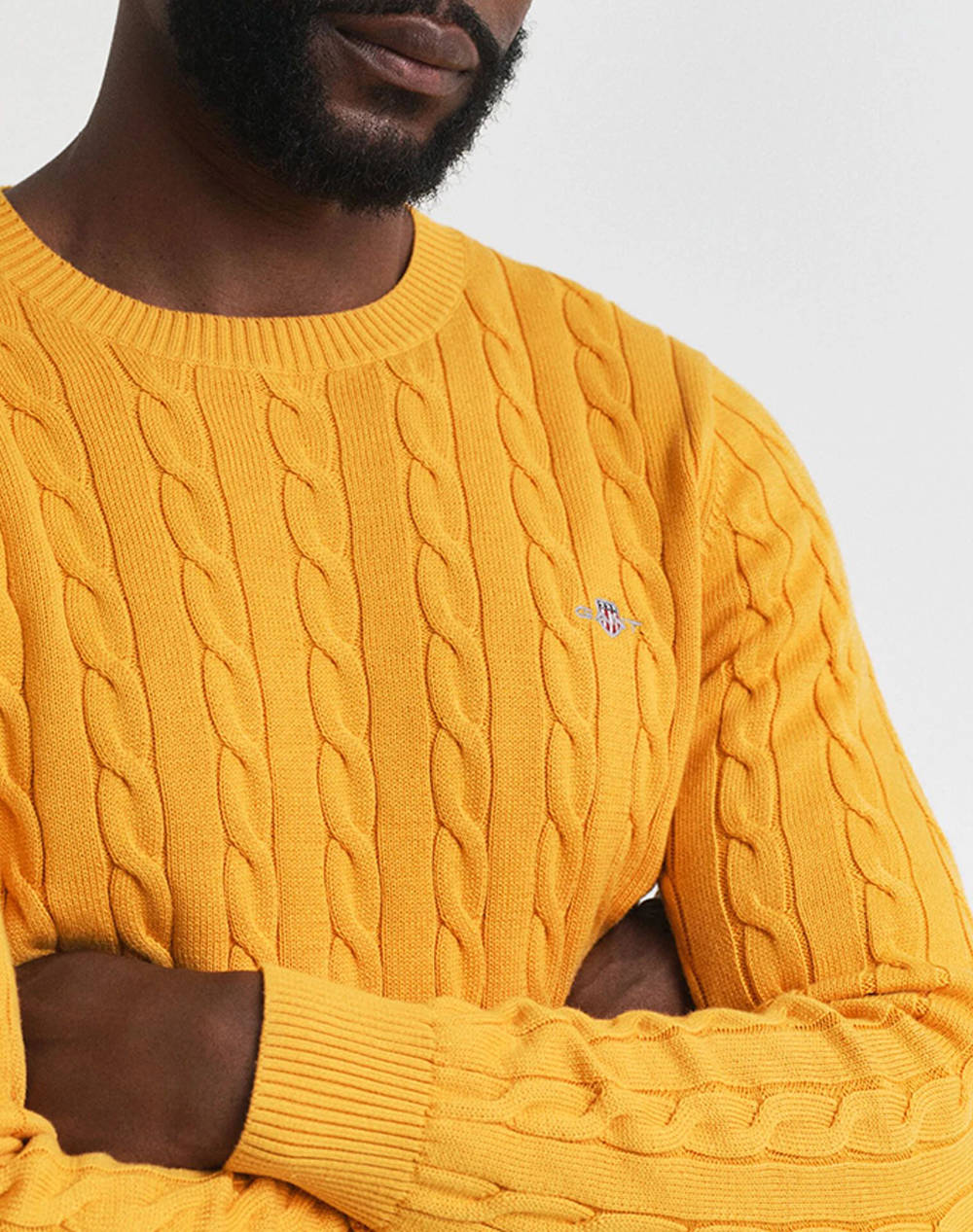 GANT ΠΟΥΛΟΒΕΡ ΜΜ COTTON CABLE C-NECK 3G8050601-751 Yellow φωτογραφία