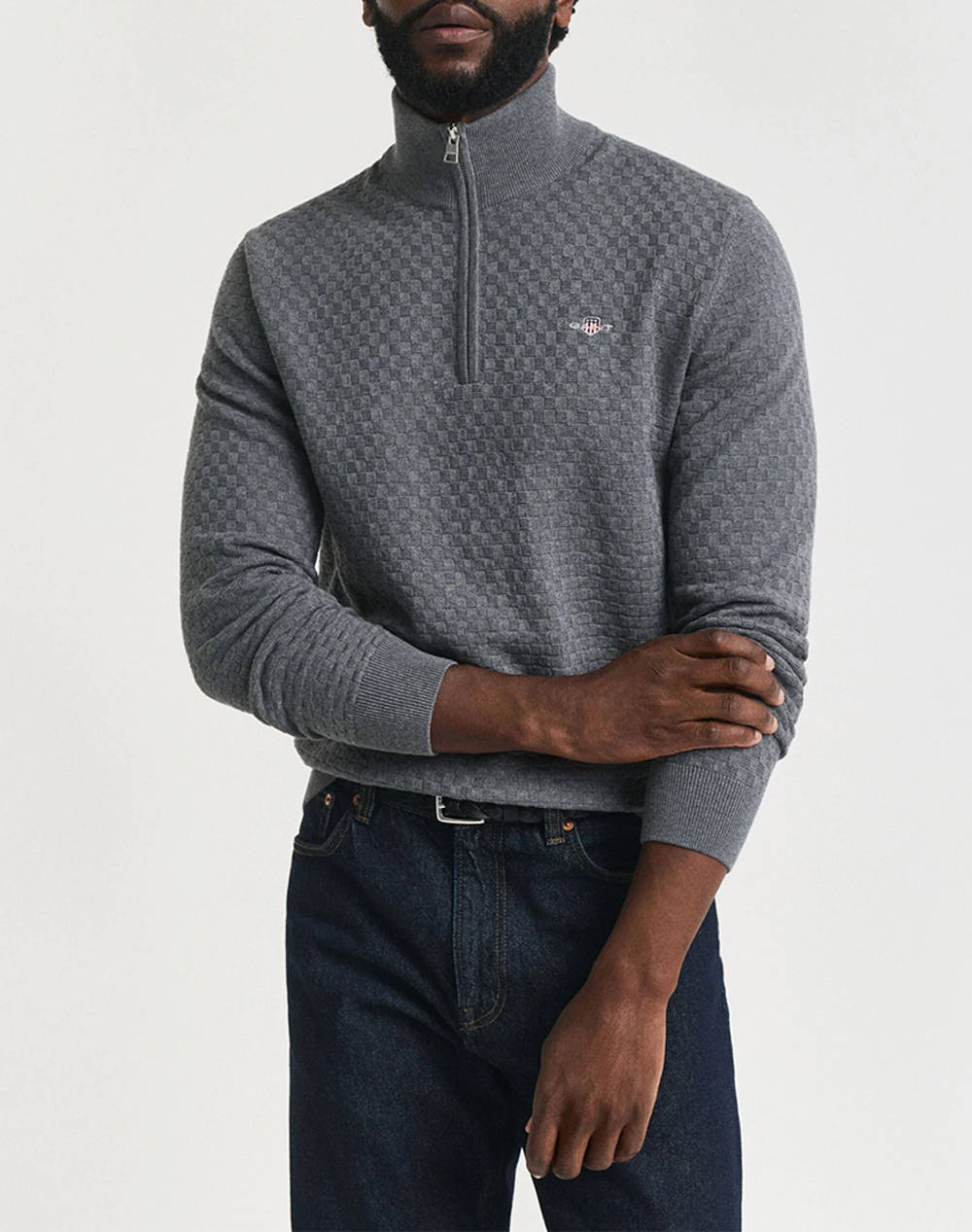 GANT ΠΟΥΛΟΒΕΡ ΜΜ MICRO TEXTURE HZ 3G8030262-92 Gray