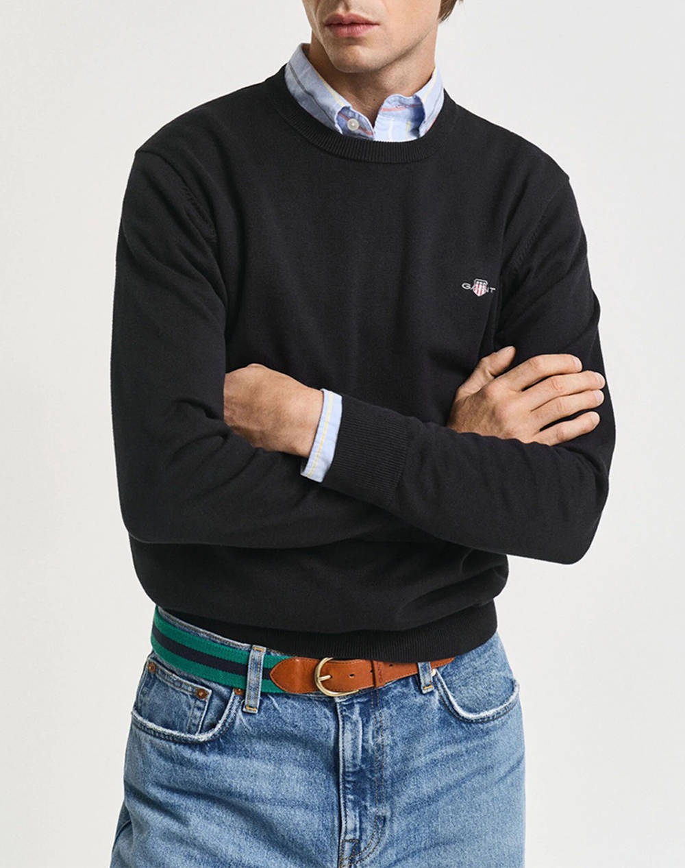 GANT ΠΟΥΛΟΒΕΡ ΜΜ CLASSIC COTTON C-NECK 3G8030561-5 Black