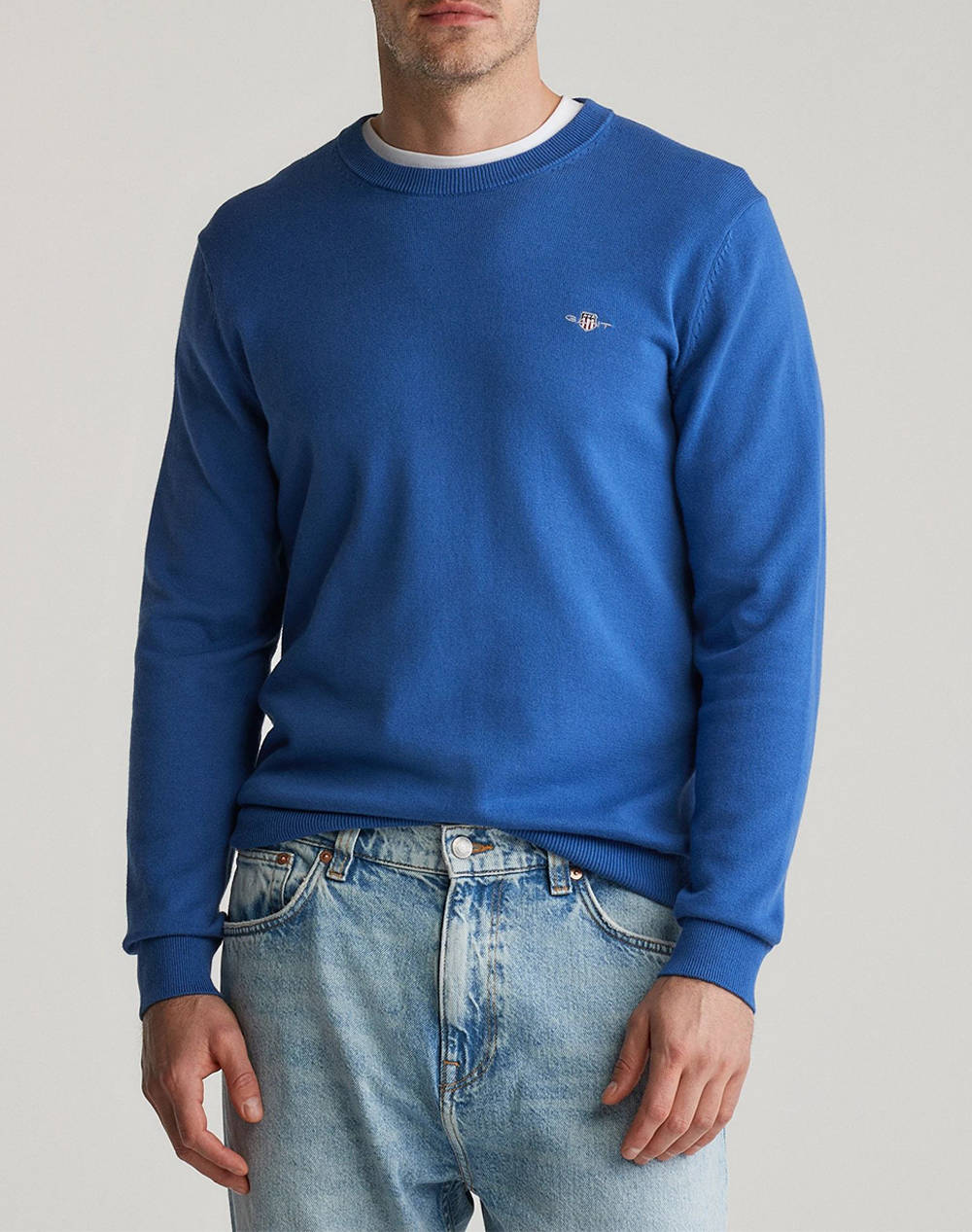 GANT ΠΟΥΛΟΒΕΡ ΜΜ CLASSIC COTTON C-NECK 3G8030561-407 Blue