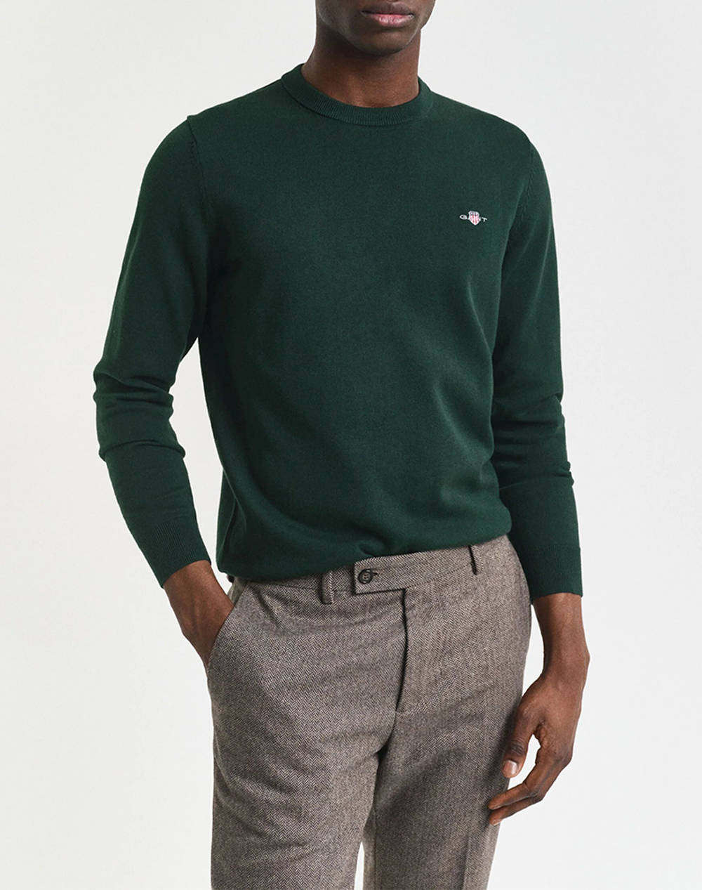GANT ΠΟΥΛΟΒΕΡ ΜΜ CLASSIC COTTON C-NECK 3G8030561-374 DarkGreen