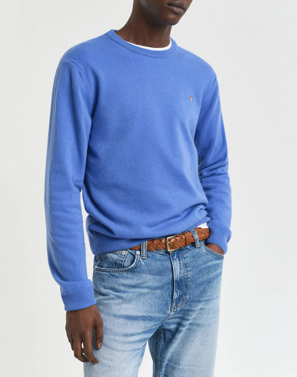 GANT ΠΟΥΛΟΒΕΡ ΜΜ SUPERFINE LAMBSWOOL C-NECK 3G87211-419 Blue