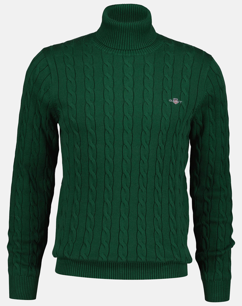 GANT ΠΟΥΛΟΒΕΡ ΜΜ COTTON CABLE TURTLE NECK 3G8050607-338 Green
