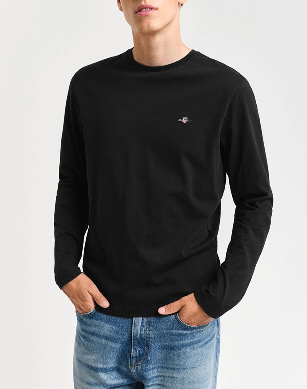 GANT ΜΠΛΟΥΖΑ ΜΜ REG SHIELD LS T-SHIRT 3G2004049-5 Black