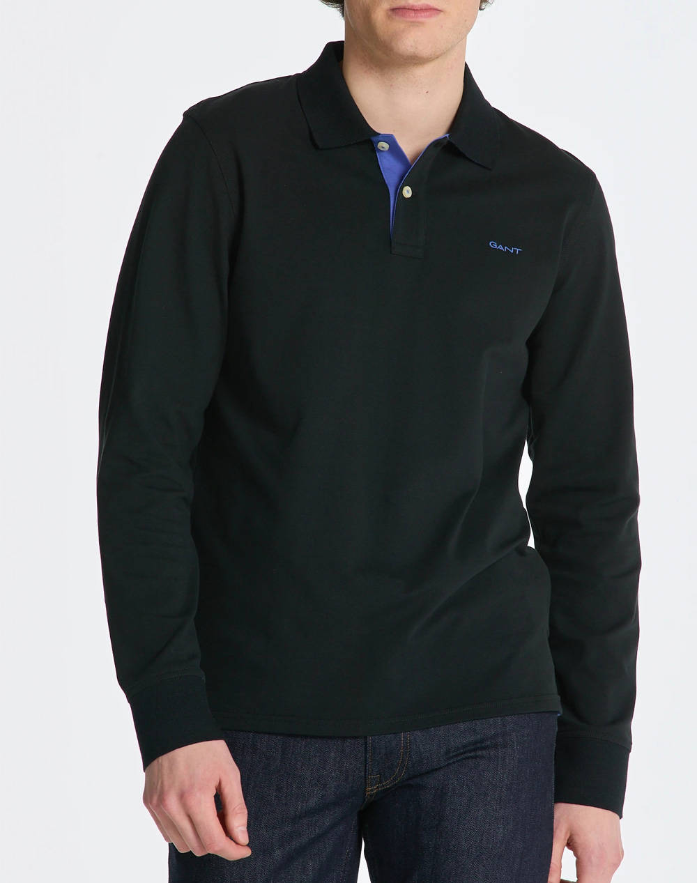 GANT ΜΠΛΟΥΖΑ ΜΜ REG CONTRAST PIQUE LS POLO 3G2065004-5 Black