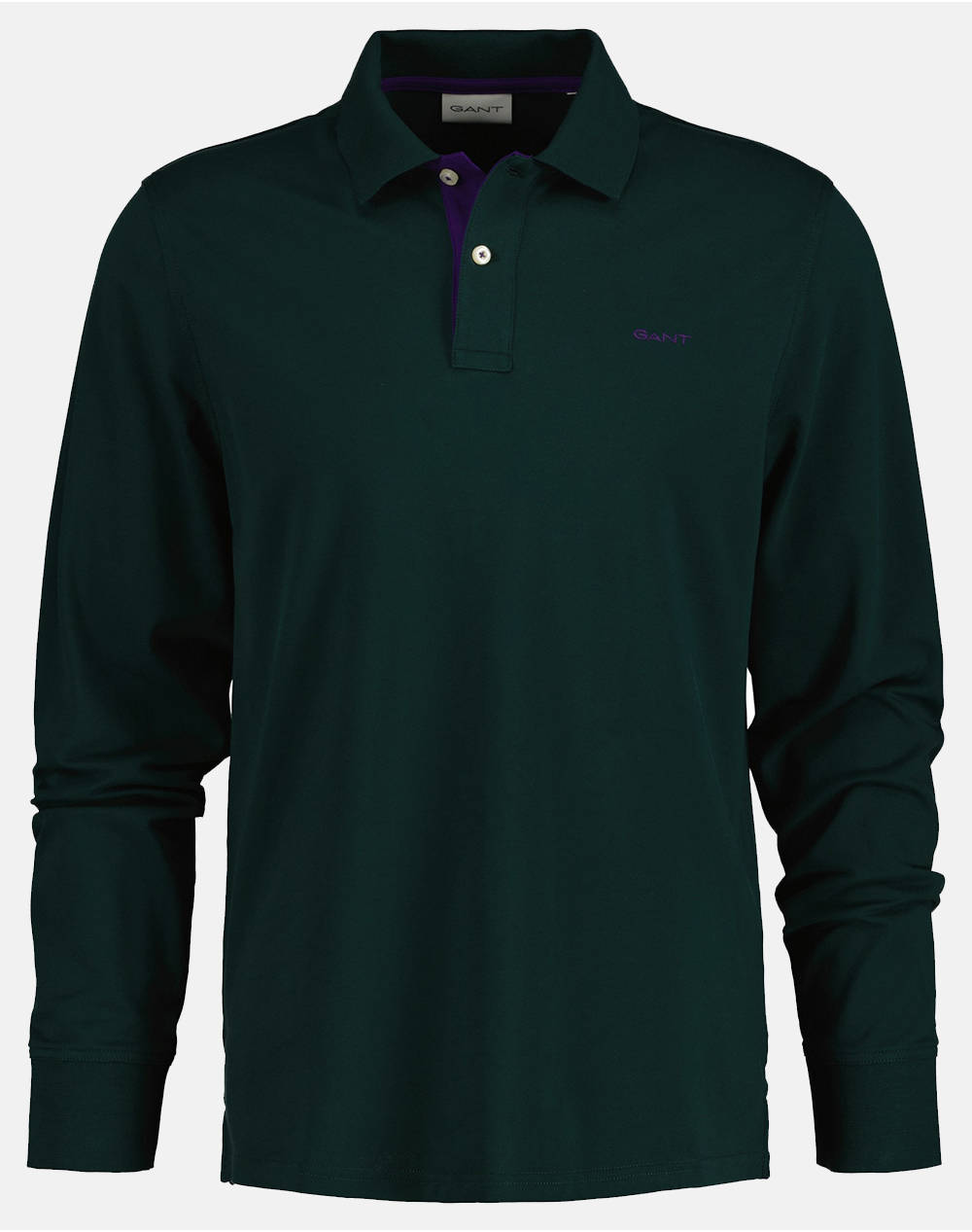 GANT ΜΠΛΟΥΖΑ ΜΜ REG CONTRAST PIQUE LS POLO 3G2065004-374 DarkGreen