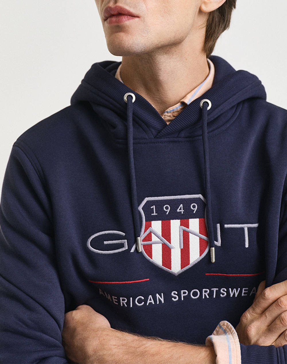 GANT ΦΟΥΤΕΡ ΜΜ REG ARCHIVE SHIELD HOODIE 3G2047082-433 DarkBlue φωτογραφία