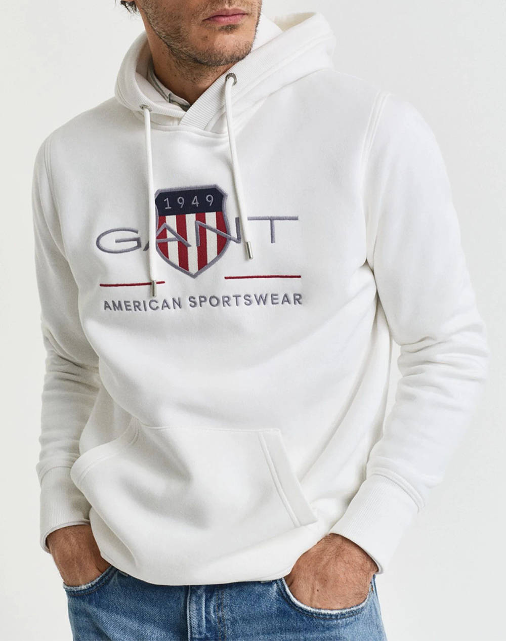 Ανδρικά φούτερ & hoodies gant σε λευκο