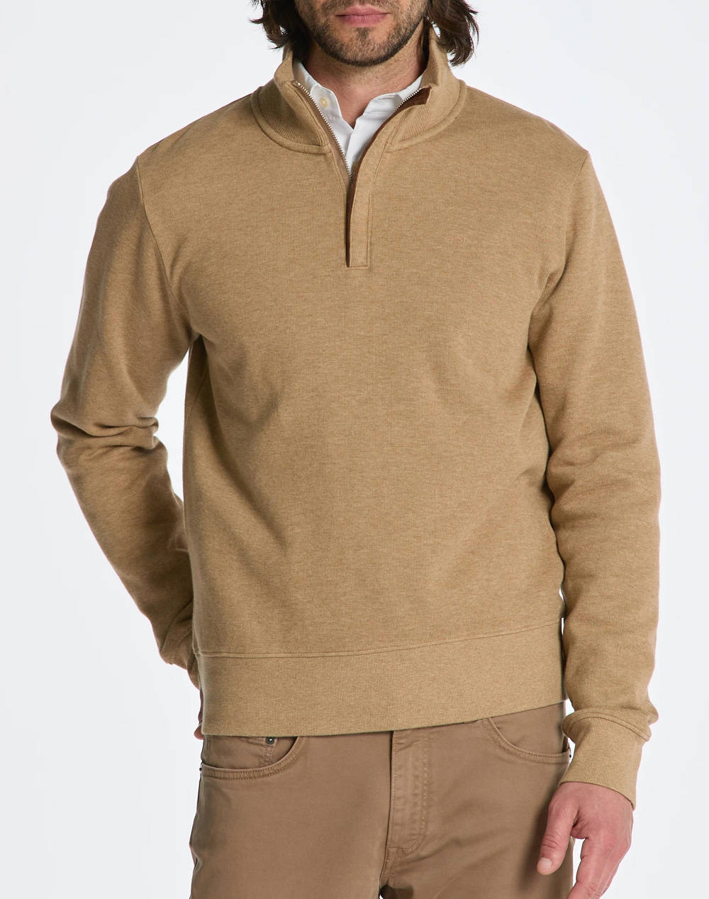 GANT ΦΟΥΤΕΡ ΜΜ SACKER RIB HALF ZIP 3G2068028-296 Biege