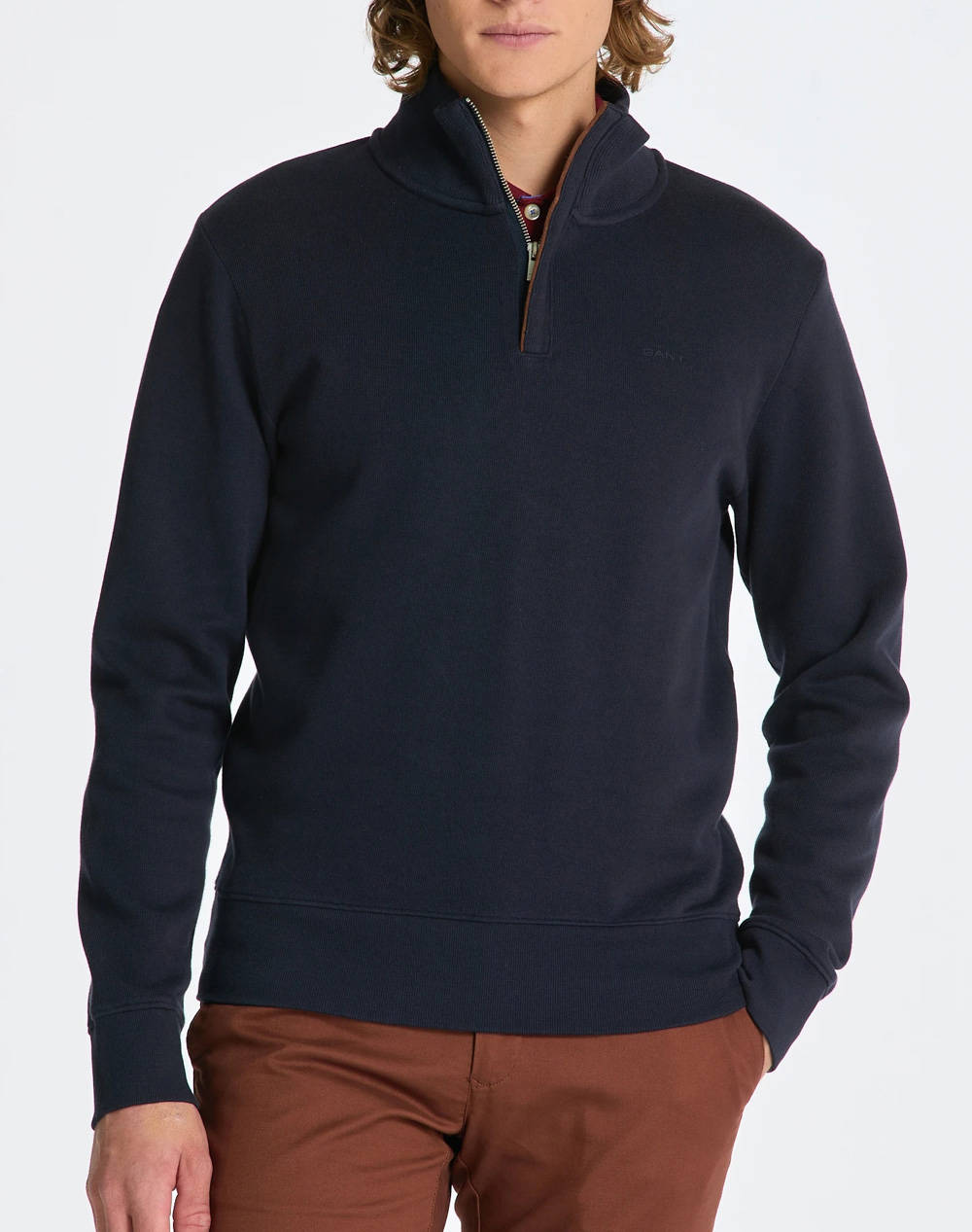 GANT ΦΟΥΤΕΡ ΜΜ SACKER RIB HALF ZIP 3G2068028-433 DarkBlue