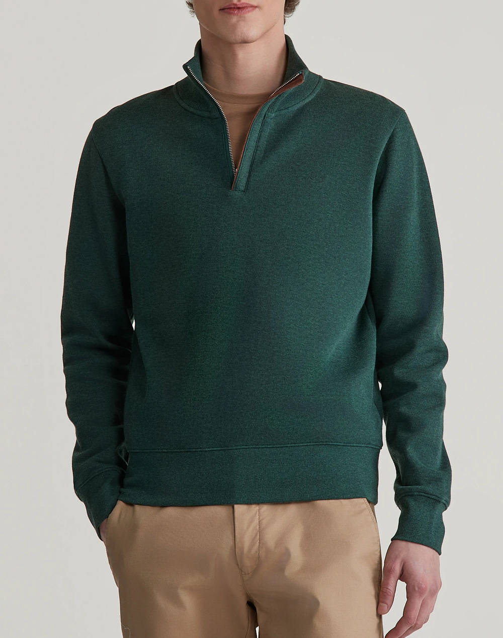 GANT ΦΟΥΤΕΡ ΜΜ SACKER RIB HALF ZIP 3G2068028-374 DarkGreen