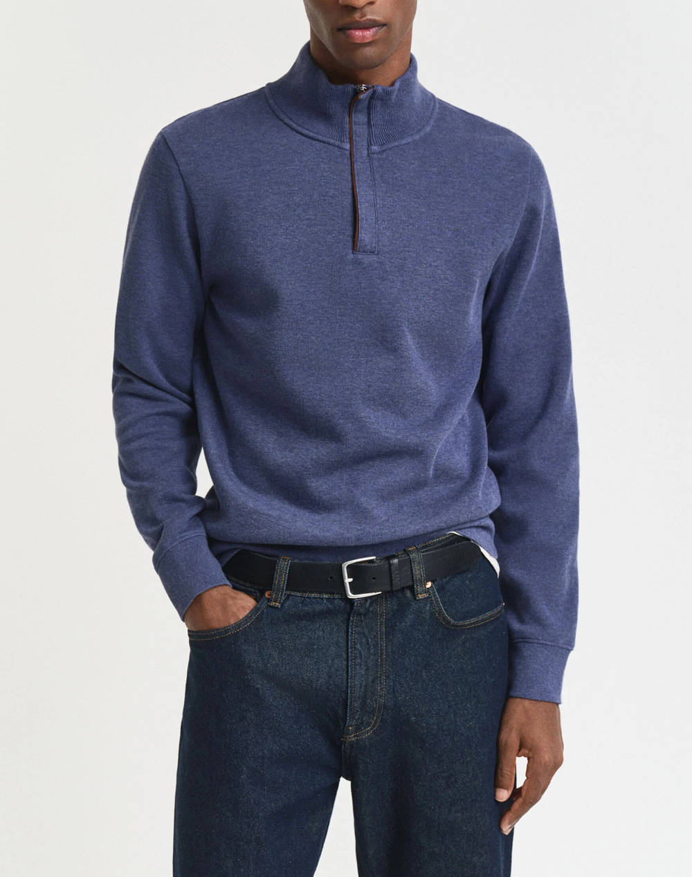 GANT ΦΟΥΤΕΡ ΜΜ SACKER RIB HALF ZIP 3G2068028-902 JeanBlue