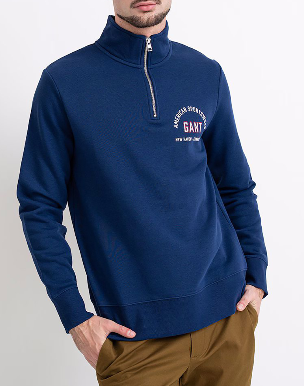 GANT ΦΟΥΤΕΡ ΜΜ PRINTED GRAPHIC HALF ZIP 3G2067091-423 Blue