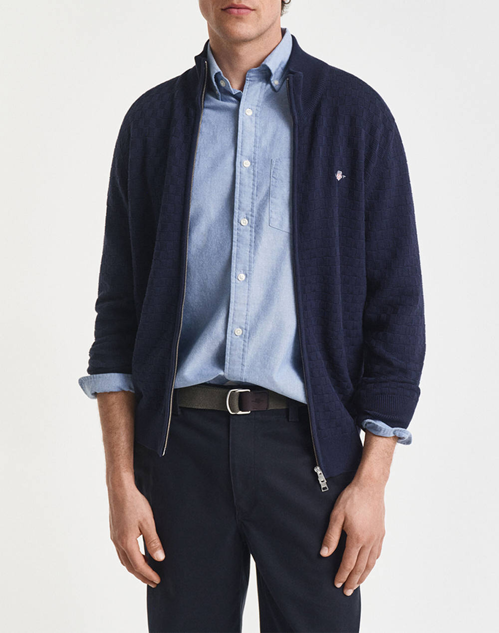 GANT GANT ΖΑΚΕΤΑ ΠΛΕΚΤΗ MICRO TEXTURE FZ 3G8030263-433 DarkBlue