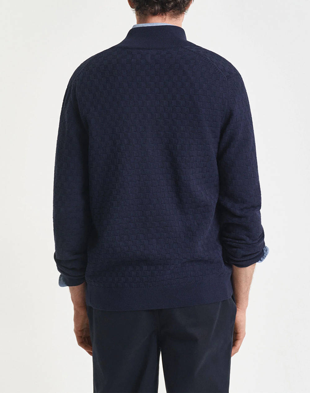 GANT ΖΑΚΕΤΑ ΠΛΕΚΤΗ MICRO TEXTURE FZ 3G8030263-433 DarkBlue φωτογραφία