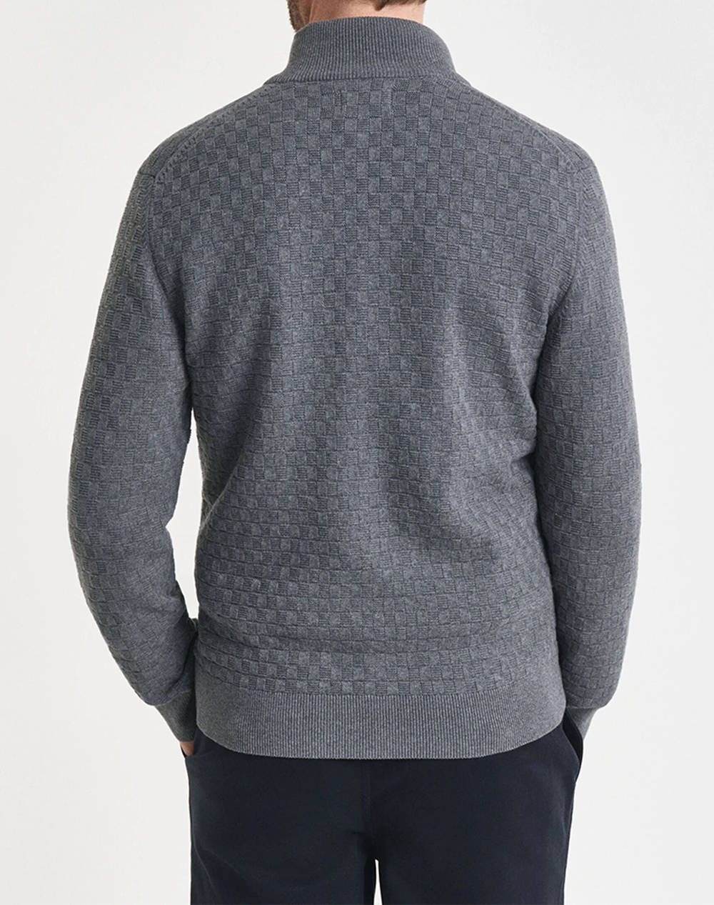 GANT ΖΑΚΕΤΑ ΠΛΕΚΤΗ MICRO TEXTURE FZ 3G8030263-92 Gray φωτογραφία