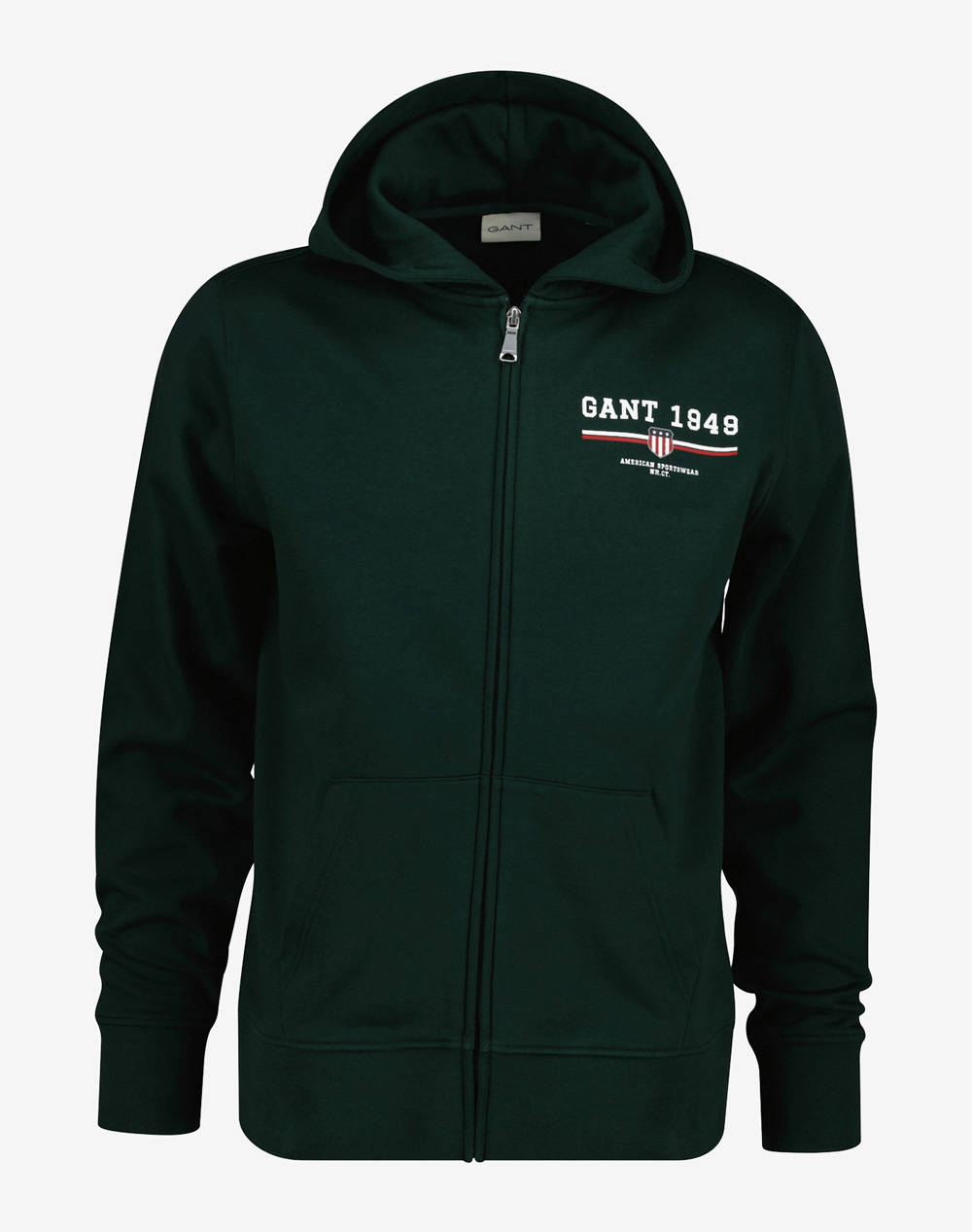 GANT ΖΑΚΕΤΑ ΦΟΥΤΕΡ GRAPHIC FULL ZIP HOODIE 3G2067041-374 DarkGreen
