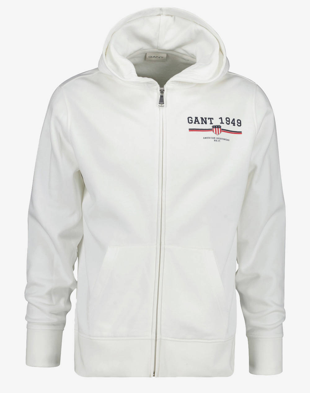 GANT ΖΑΚΕΤΑ ΦΟΥΤΕΡ GRAPHIC FULL ZIP HOODIE 3G2067041-113 OffWhite