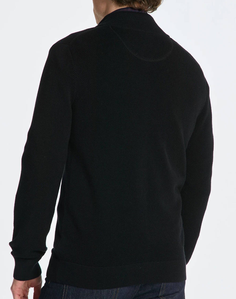 GANT ΖΑΚΕΤΑ ΠΛΕΚΤΗ COTTON PIQUE ZIP CARDIGAN 3G8040524-5 Black φωτογραφία