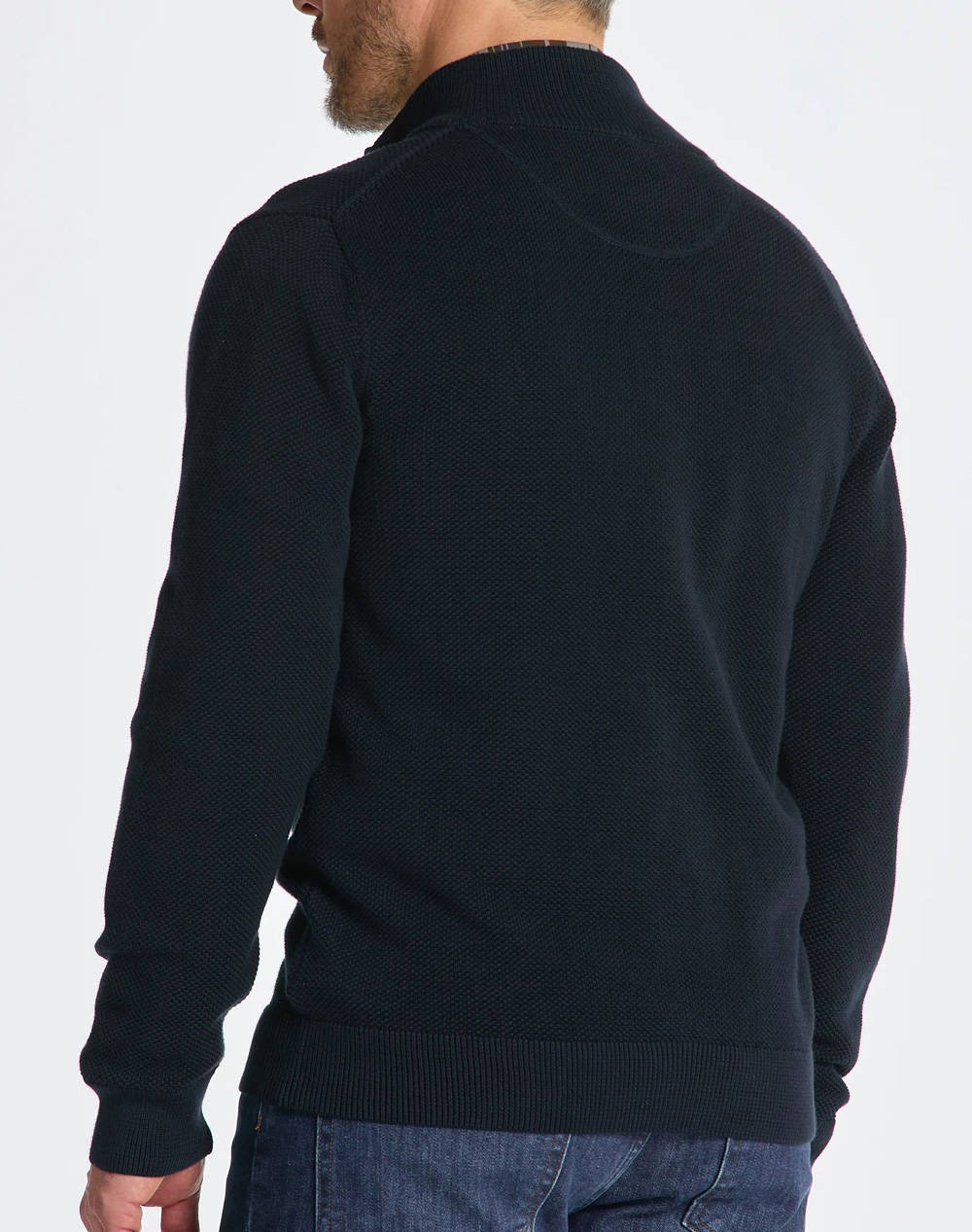 GANT ΖΑΚΕΤΑ ΠΛΕΚΤΗ COTTON PIQUE ZIP CARDIGAN 3G8040524-433 DarkBlue φωτογραφία