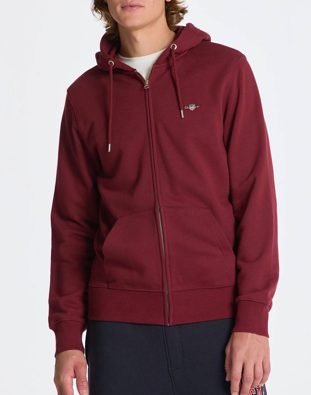 GANT ΖΑΚΕΤΑ ΦΟΥΤΕΡ REG SHIELD FULL ZIP HOODIE 3G2007059-604 DarkRed