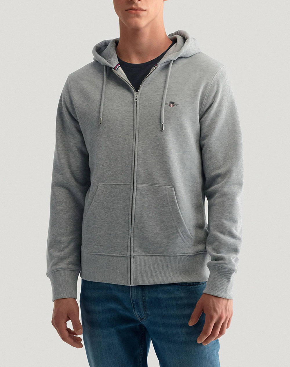 GANT ΖΑΚΕΤΑ ΦΟΥΤΕΡ REG SHIELD FULL ZIP HOODIE 3G2007059-93 Gray