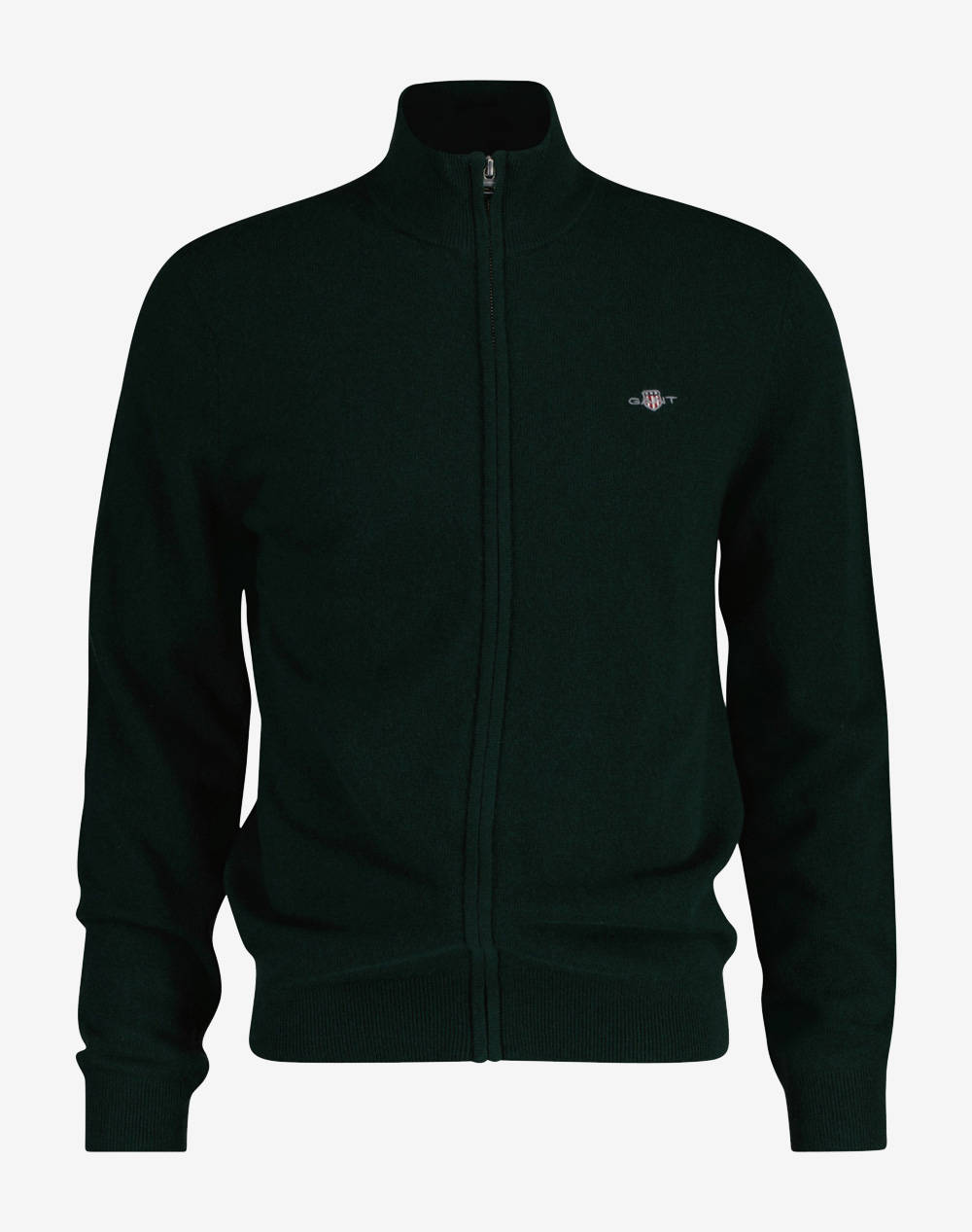 GANT ΖΑΚΕΤΑ ΠΛΕΚΤΗ EXTRAFINE LAMBSWOOL ZIP CARDIGAN 3G8050275-374 DarkGreen
