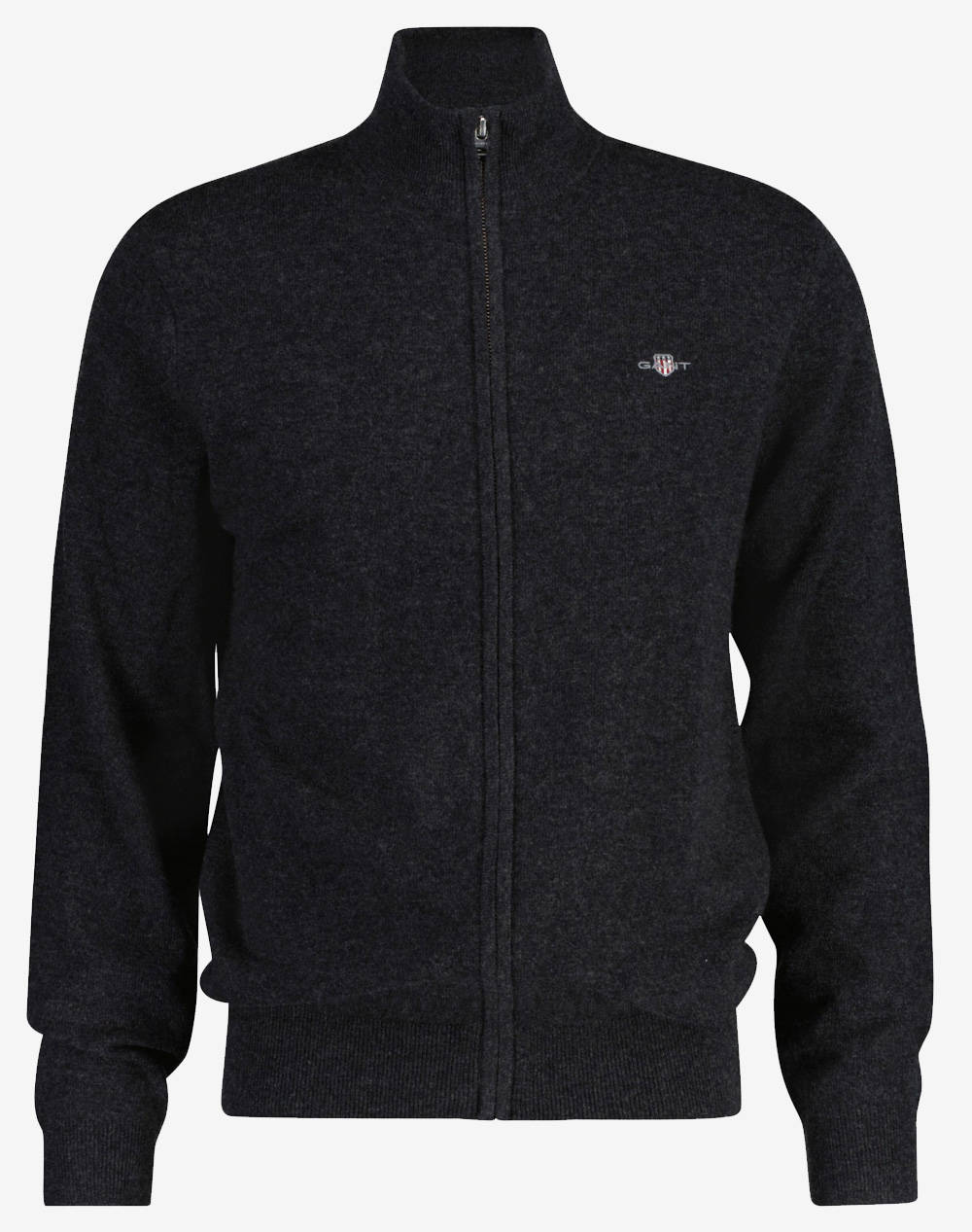 GANT ΖΑΚΕΤΑ ΠΛΕΚΤΗ EXTRAFINE LAMBSWOOL ZIP CARDIGAN 3G8050275-97 DarkSlateGrey