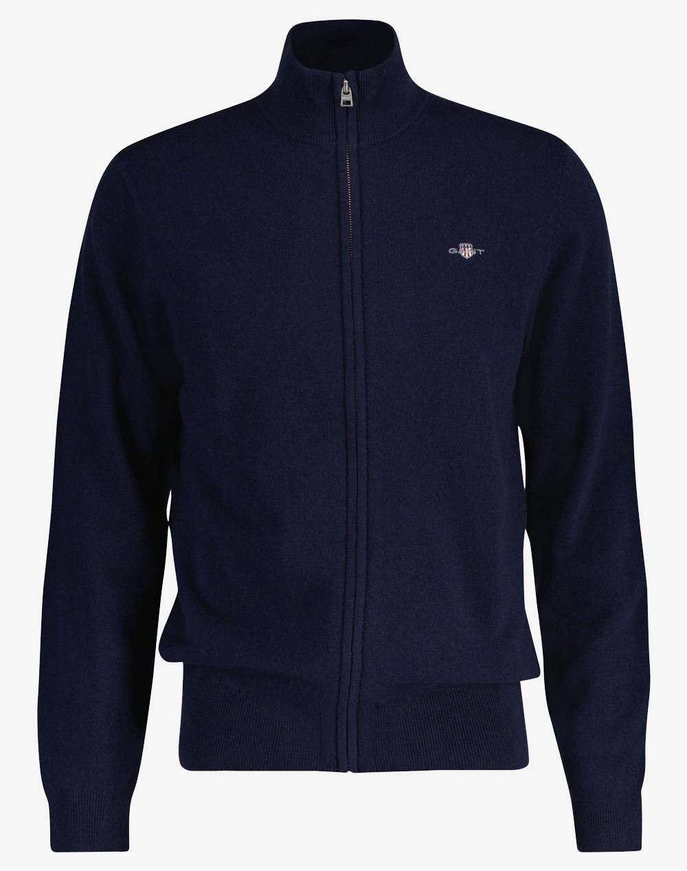 GANT ΖΑΚΕΤΑ ΠΛΕΚΤΗ EXTRAFINE LAMBSWOOL ZIP CARDIGAN 3G8050275-410 NavyBlue