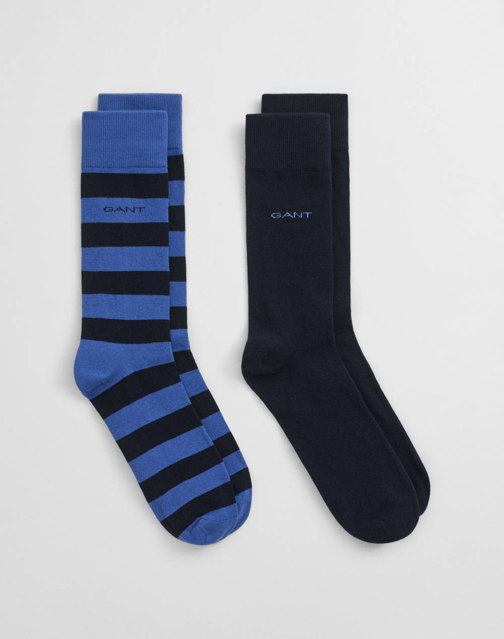 GANT ΚΑΛΤΣΕΣ ΣΕΤ 2 ΤΕΜ BARSTRIPE AND SOLID SOCKS 2-PACK 3G9960261-407 Blue