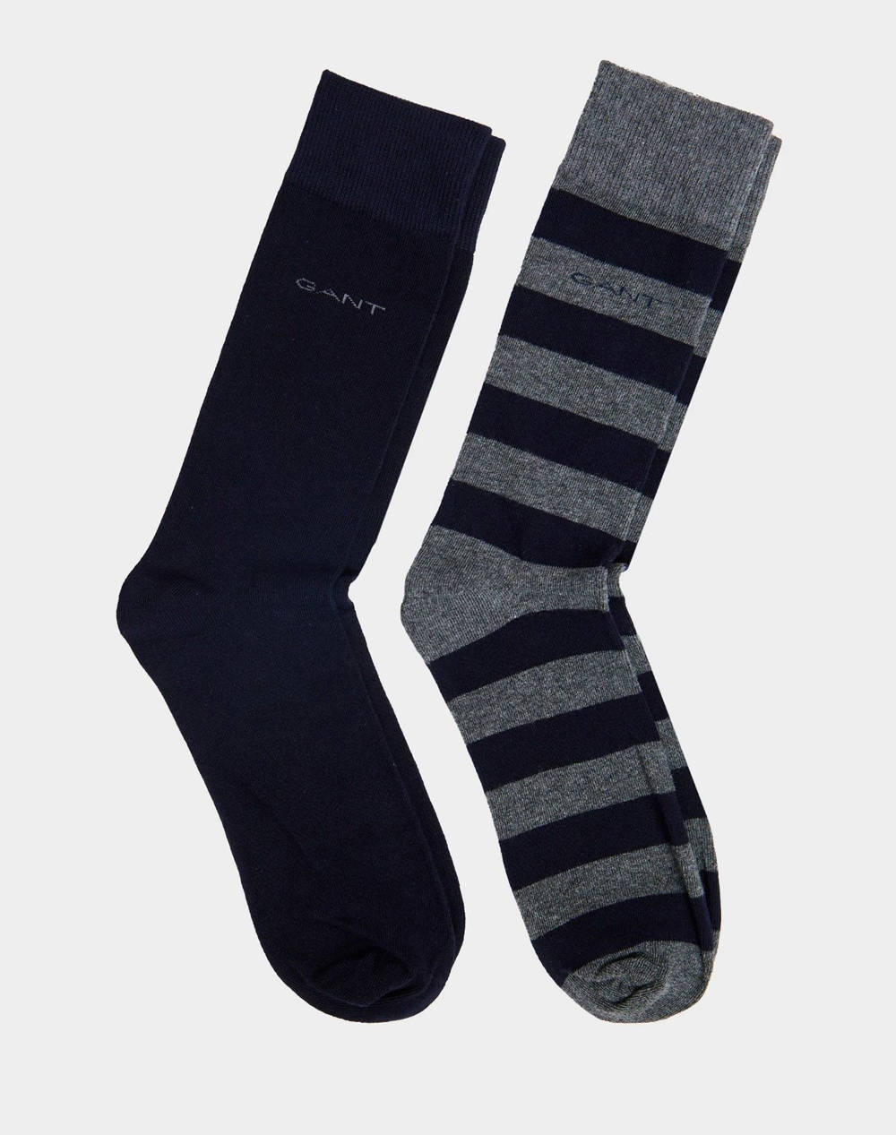 GANT ΚΑΛΤΣΕΣ ΣΕΤ 2 ΤΕΜ BARSTRIPE AND SOLID SOCKS 2-PACK 3G9960261-90 Gray