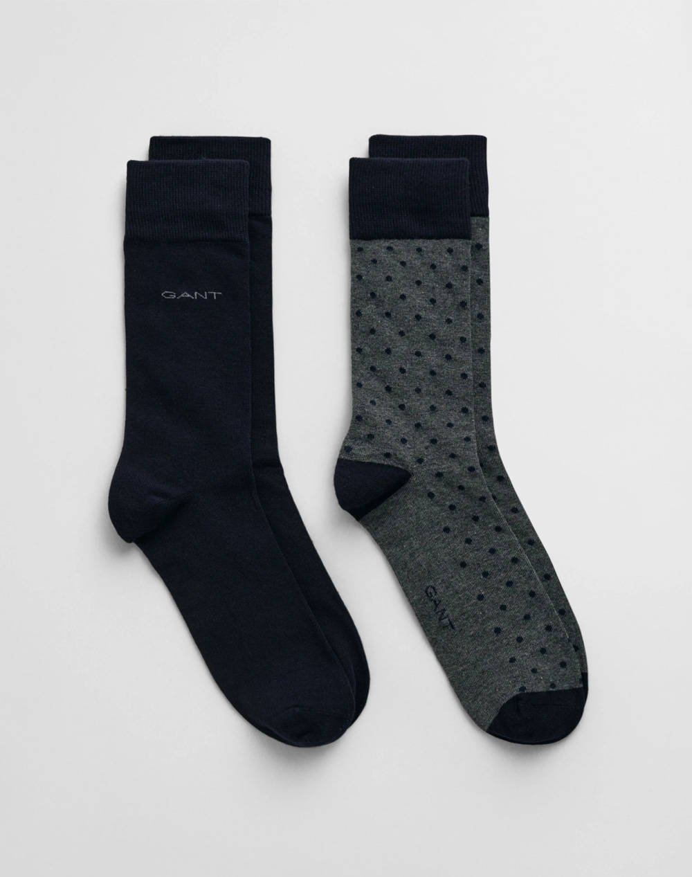 GANT GANT ΚΑΛΤΣΕΣ ΣΕΤ 2 ΤΕΜ DOT AND SOLID SOCKS 2-PACK 3G9960260-90 DarkGray