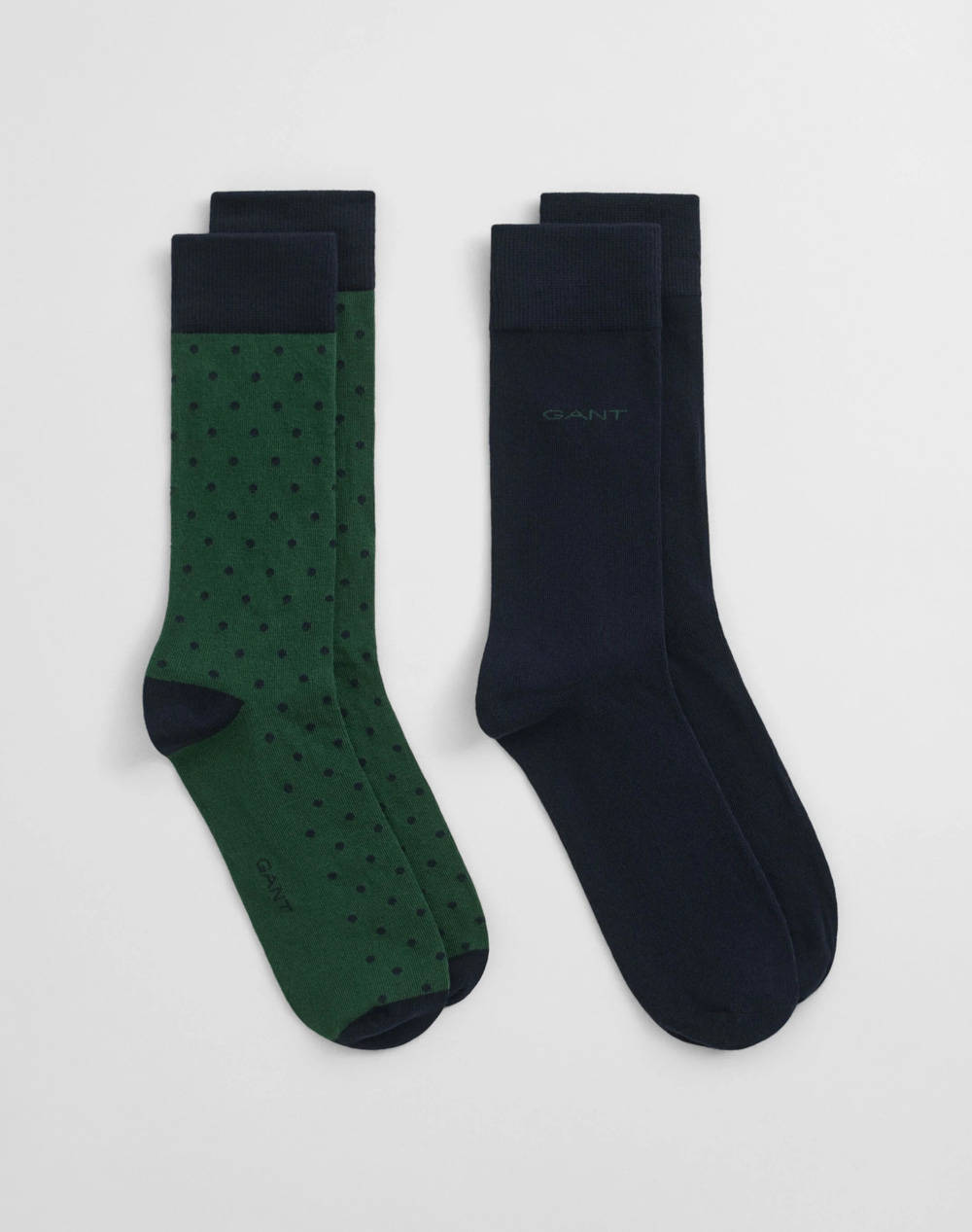 GANT ΚΑΛΤΣΕΣ ΣΕΤ 2 ΤΕΜ DOT AND SOLID SOCKS 2-PACK 3G9960260-338 DarkGreen