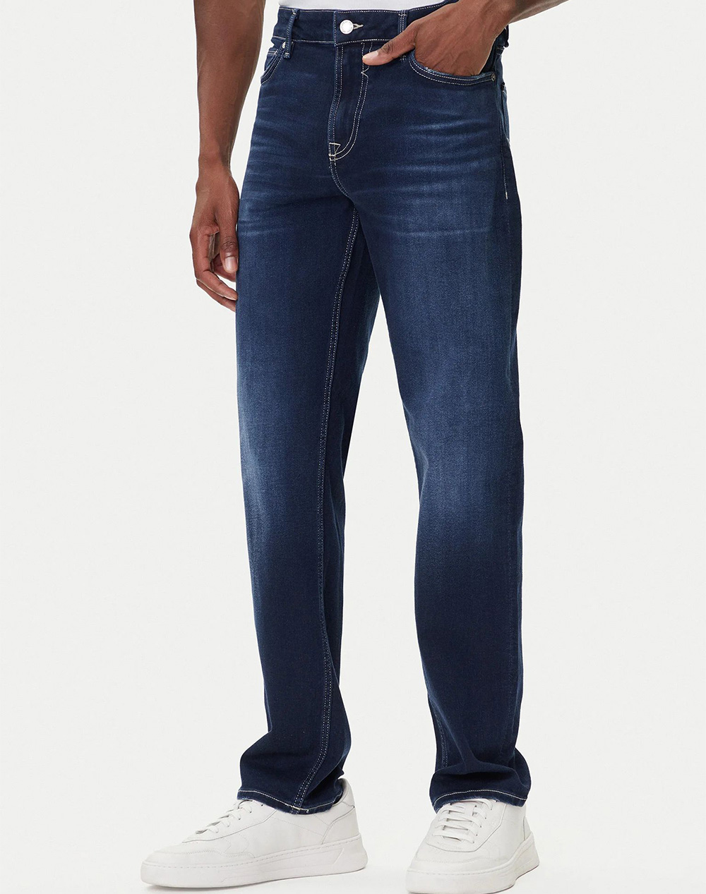 GUESS ANGELS ΠΑΝΤΕΛΟΝΙ ΑΝΔΡΙΚΟ M5BAN2D0631-TH0D DenimDarkBlue