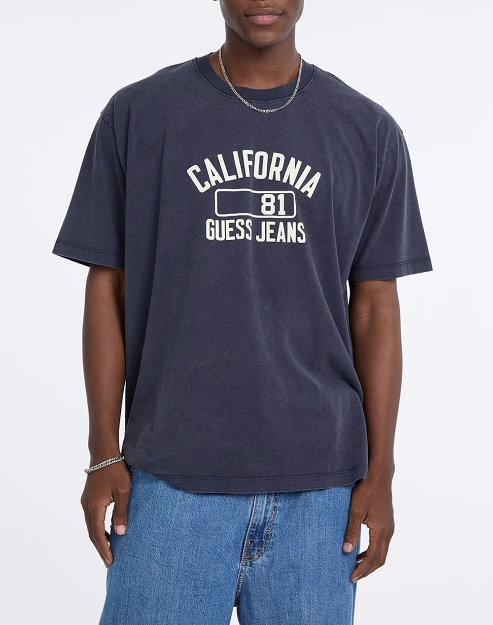 GUESS JEANS GJ SS CN OS CALIFORNIA TEE ΜΠΛΟΥΖΑ ΑΝΔΡΙΚΟ M5YI52K8HM0-A71W DarkBlue